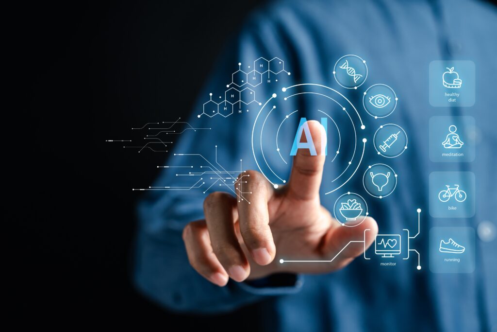 Artificial,Intelligence,For,Healthcare,And,Wellness,Innovation.,Ai,Interface,With